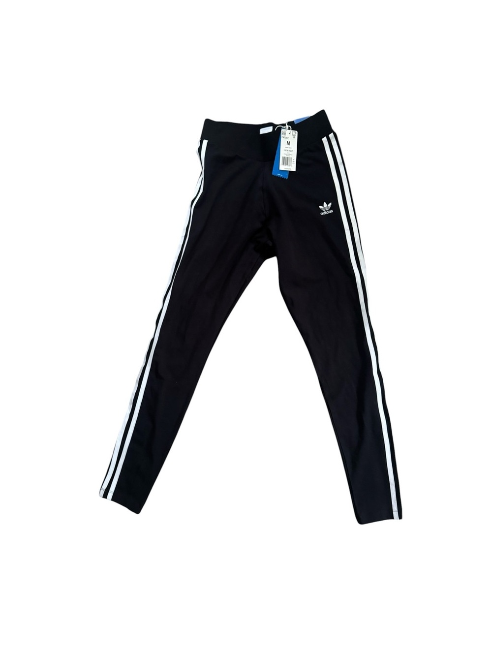 NWT Adidas Black 3-Stripes Track Leggings - sz M